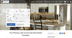 Desktop Screenshot of plumaslakeproperties.com